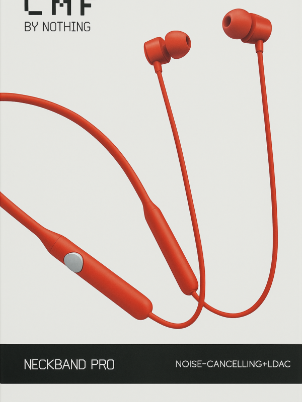 CMF by Nothing Neckband Pro – 50dB ANC, Smart Dial, 37Hrs Battery, Bluetooth (Orange)